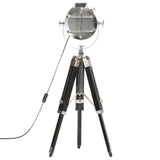 vidaXL Tripod Floor Lamp 69 cm Solid Mango Wood Black
