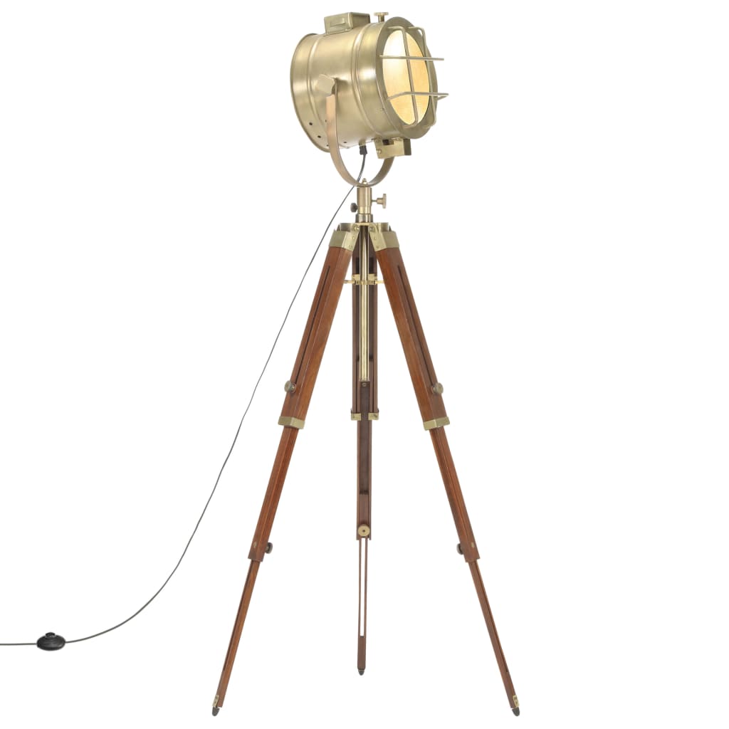 vidaXL Tripod Floor Lamp 165 cm Solid Mango Wood