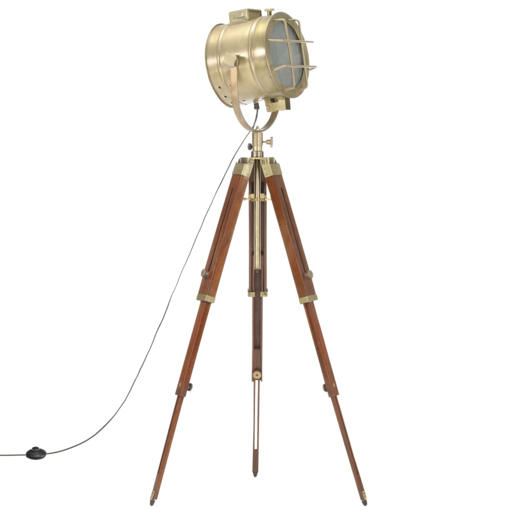 vidaXL Tripod Floor Lamp 165 cm Solid Mango Wood