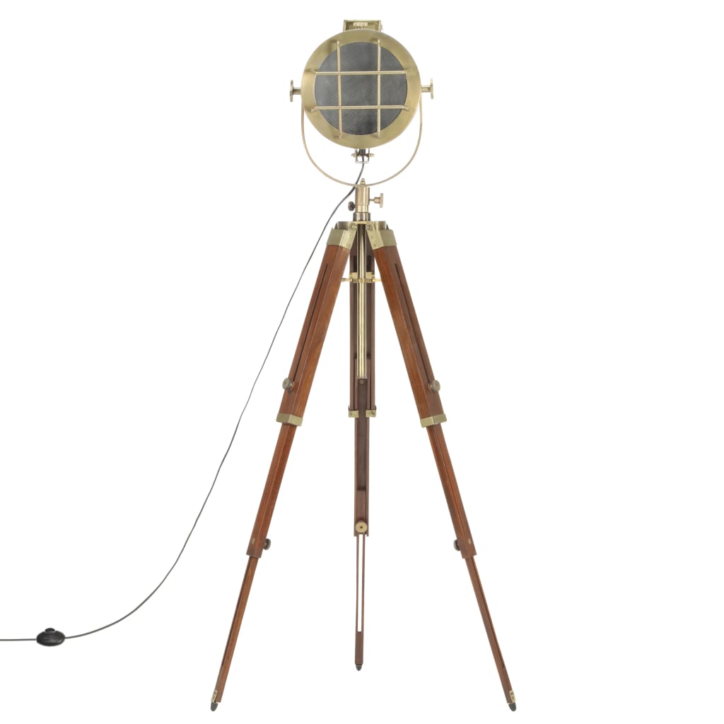 vidaXL Tripod Floor Lamp 165 cm Solid Mango Wood