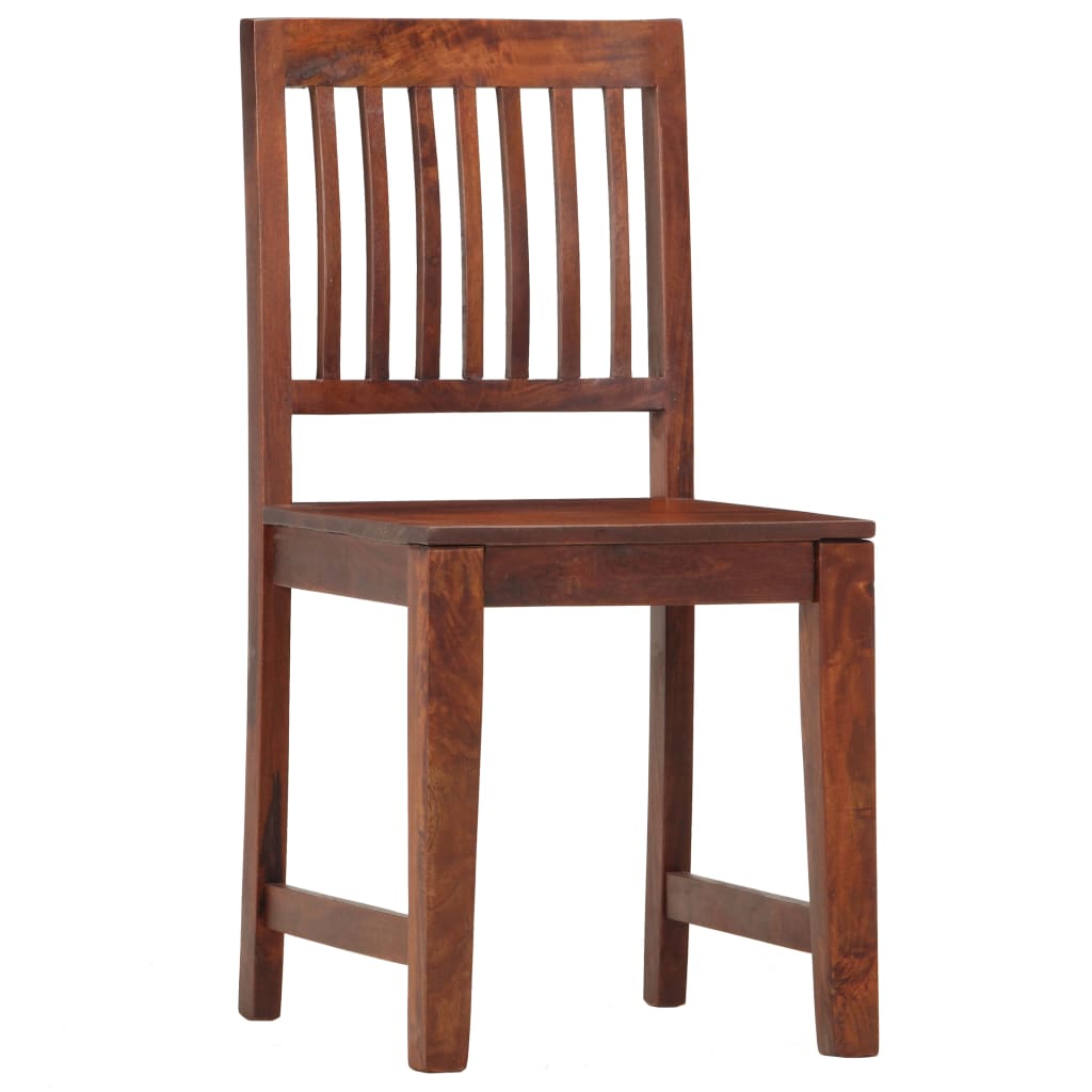 vidaXL Eetkamerstoelen 2 st massief mangohout