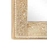 vidaXL Hand-Painted Mirror 40x55 cm Solid Mango Wood