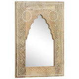 vidaXL Hand-Painted Mirror 40x55 cm Solid Mango Wood