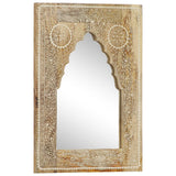 vidaXL Hand-Painted Mirror 40x55 cm Solid Mango Wood