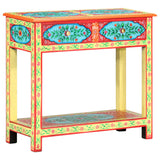 vidaXL Wandtafel handgeschilderd 80x35x75 cm massief mangohout