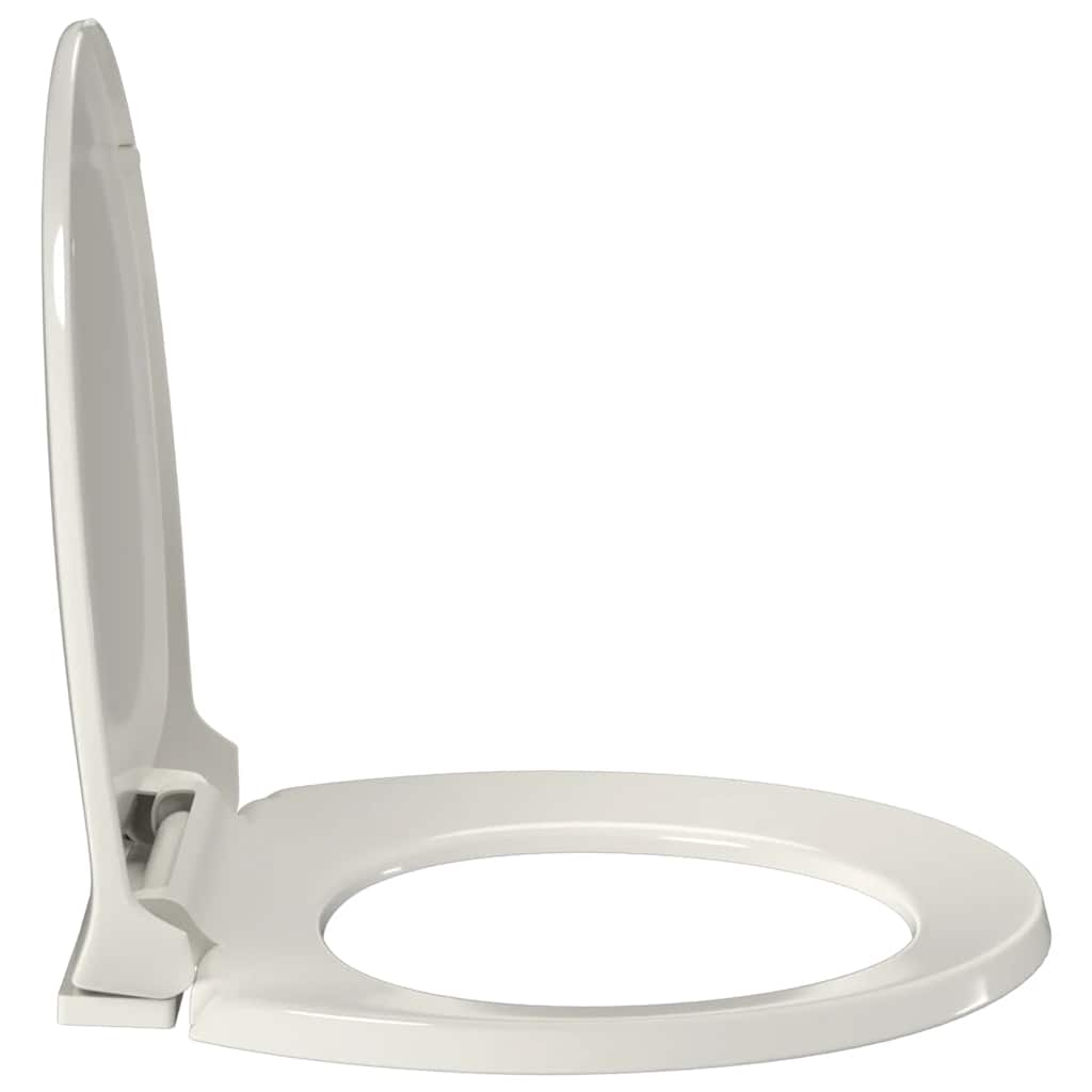 vidaXL Soft-close Oval Toilet Seat Light Grey