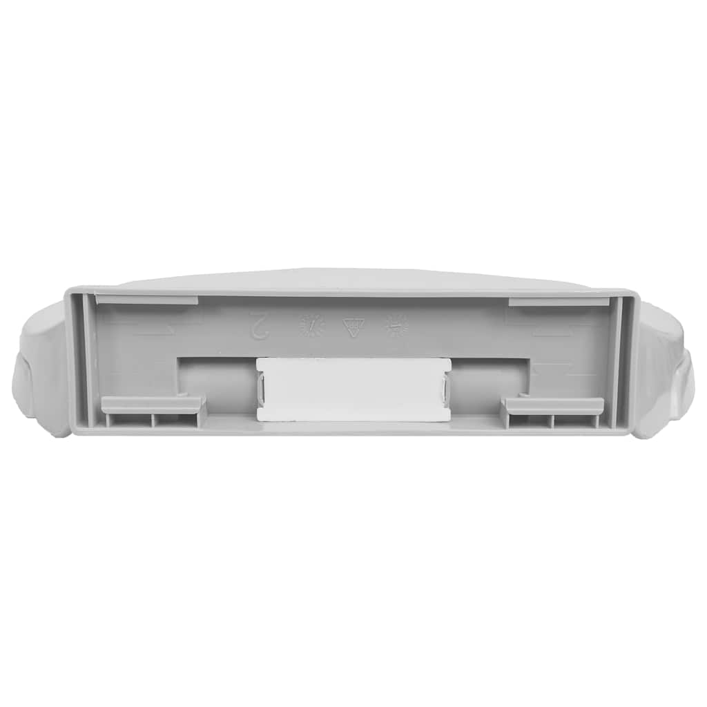 vidaXL Soft-close Oval Toilet Seat Light Grey