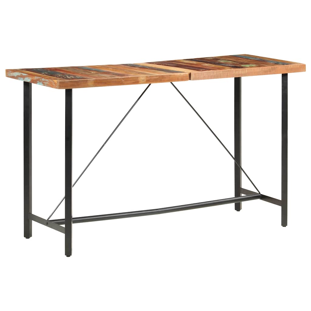 vidaXL Bartafel 180x70x107 cm massief gerecycled hout