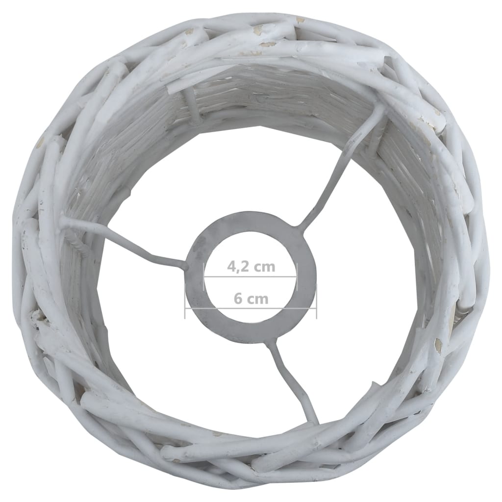 vidaXL Lampshade 25x17 cm wicker white