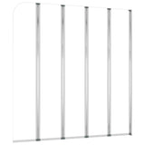 vidaXL Bath Screen 120x140 cm Tempered Glass Transparent