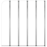 vidaXL Bath Screen 120x140 cm Tempered Glass Transparent