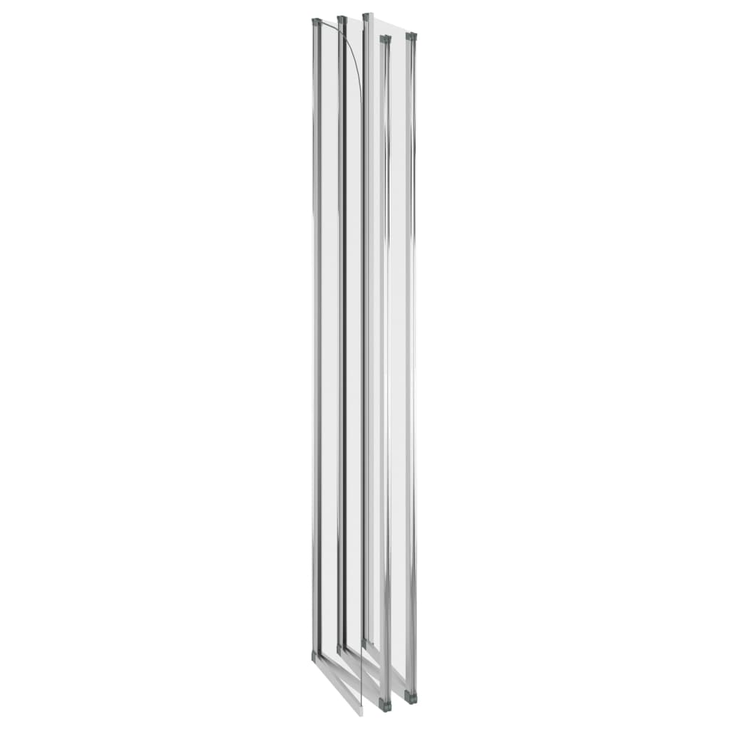 vidaXL Bath Screen 120x140 cm Tempered Glass Transparent