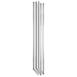 vidaXL Bath Screen 120x140 cm Tempered Glass Transparent