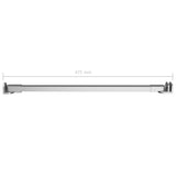 vidaXL Shower Screen Support Bar 47.5 cm Stainless Steel