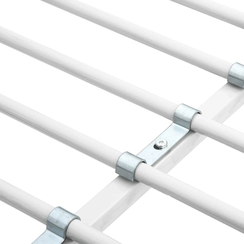 vidaXL Bunk Bed Frame with Desk Metal White 90x200 cm