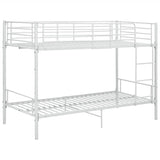 vidaXL Bunk Bed Metal White 90x200 cm