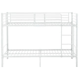 vidaXL Bunk Bed Metal White 90x200 cm