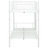 vidaXL Bunk Bed Metal White 90x200 cm