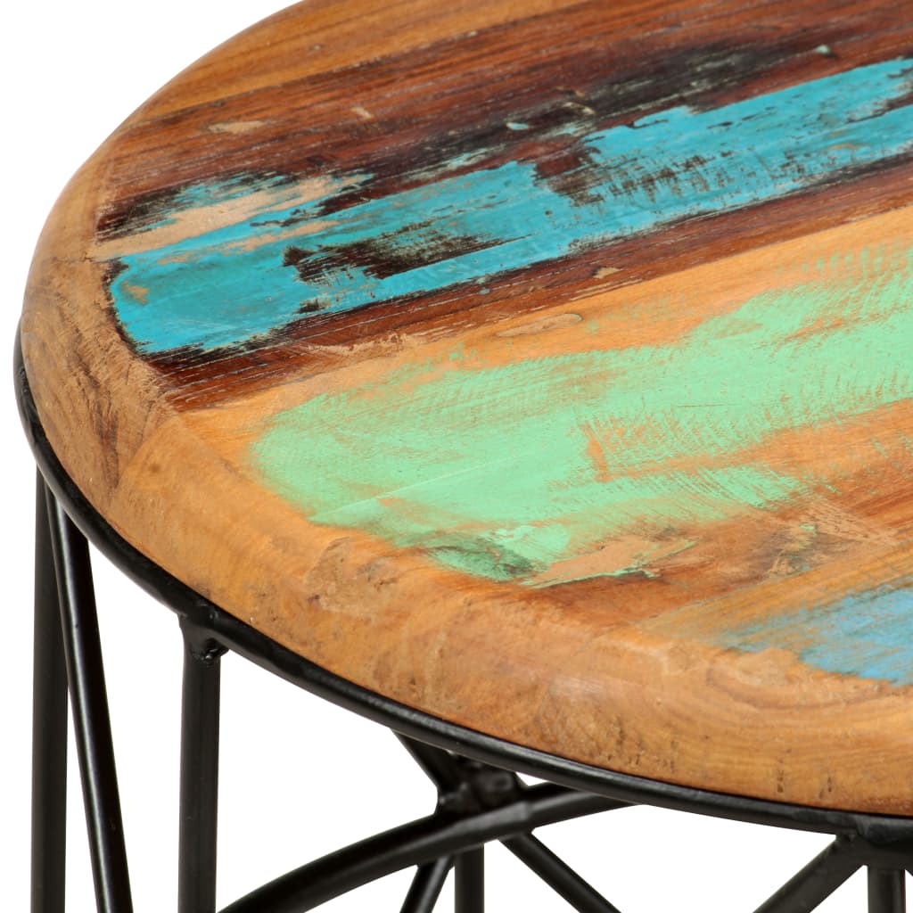 vidaXL Salontafels 2 st massief gerecycled hout