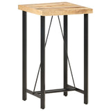 vidaXL Bartafel 60x60x107 cm ruw mangohout