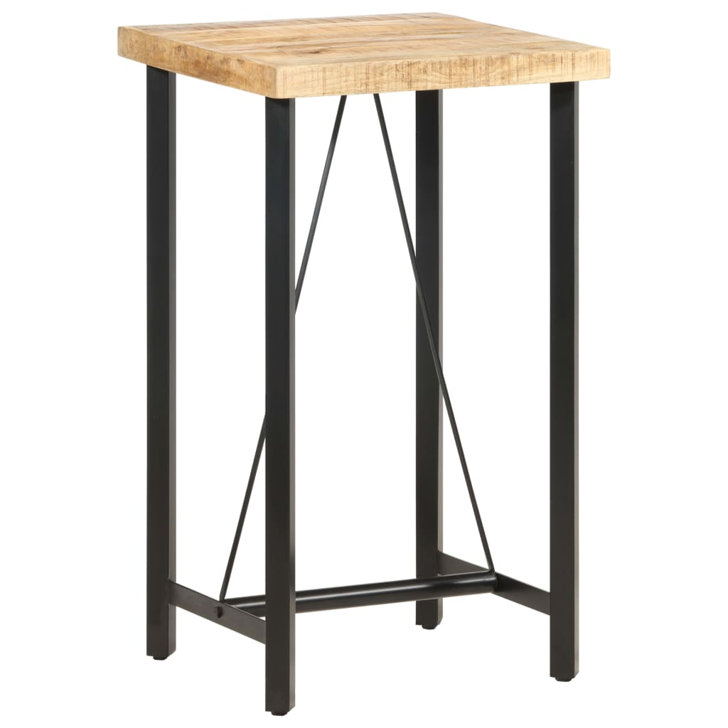 vidaXL Bartafel 60x60x107 cm ruw mangohout