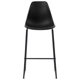 vidaXL Barstoelen 6 st kunststof zwart