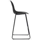 vidaXL Barstoelen 6 st kunststof zwart