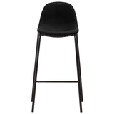 vidaXL Barstoelen 6 stof noir