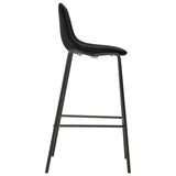 vidaXL Barstoelen 6 stof noir