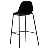 vidaXL Barstoelen 6 stof noir