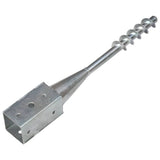 vidaXL Ground Spikes 2 pcs 7x7x56 cm galvanized steel silver-colored