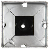 vidaXL Ground Spikes 2 pcs 7x7x56 cm galvanized steel silver-colored