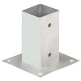 vidaXL Post Anchors 4 pcs 71 mm Galvanized Metal