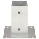 vidaXL Post Anchors 4 pcs 71 mm Galvanized Metal