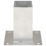 vidaXL Post Anchors 4 pcs 71 mm Galvanized Metal