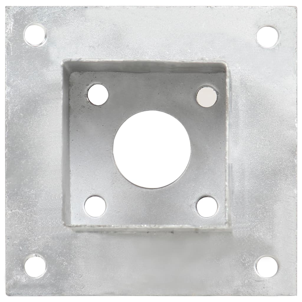 vidaXL Post Anchors 4 pcs 71 mm Galvanized Metal