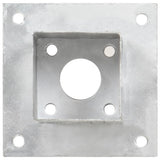 vidaXL Post Anchors 4 pcs 71 mm Galvanized Metal