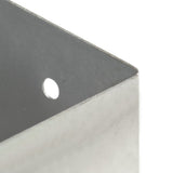 vidaXL Post Anchors 4 pcs 71 mm Galvanized Metal