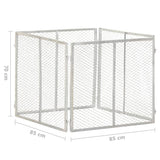 vidaXL Compostbak 85x85x70 cm gegalvaniseerd staal