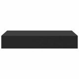 vidaXL Wandschap met lade zwevend 48x25x8 cm zwart