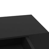 vidaXL Wandschap met lade zwevend 48x25x8 cm zwart