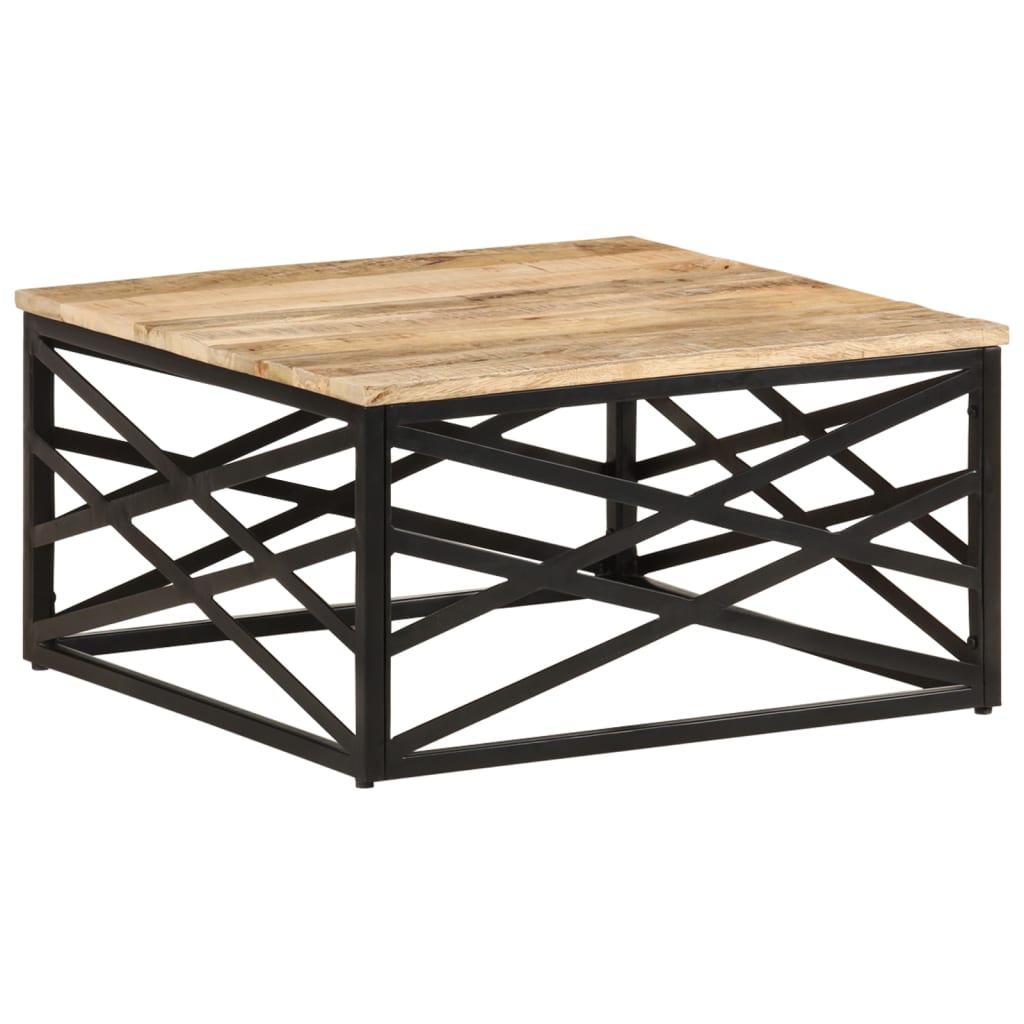 vidaXL Salontafel 68x68x35 cm massief mangohout