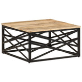 vidaXL Salontafel 68x68x35 cm massief mangohout