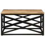 vidaXL Salontafel 68x68x35 cm massief mangohout