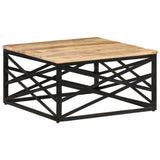 vidaXL Salontafel 68x68x35 cm massief mangohout