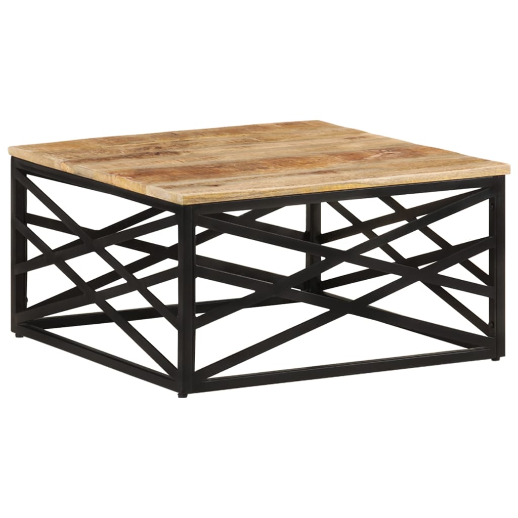 vidaXL Salontafel 68x68x35 cm massief mangohout