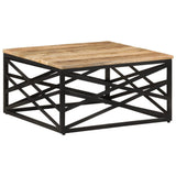 vidaXL Salontafel 68x68x35 cm massief mangohout