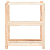 vidaXL Opbergrek 3-laags 80x38x90 cm massief grenenhout 150 kg