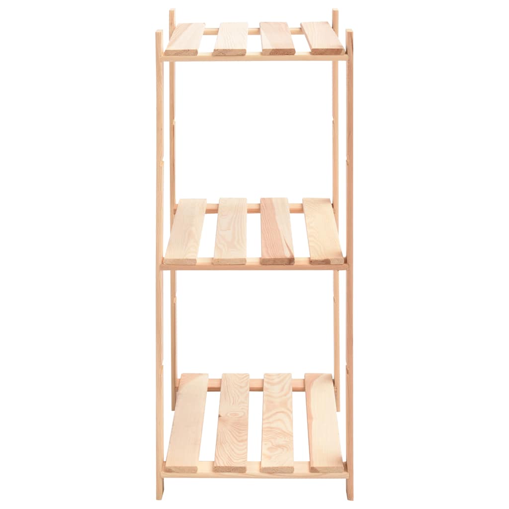vidaXL Opbergrek 3-laags 60x38x90 cm massief grenenhout 150 kg