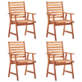 vidaXL Garden Chairs 4 pcs Solid Acacia Wood